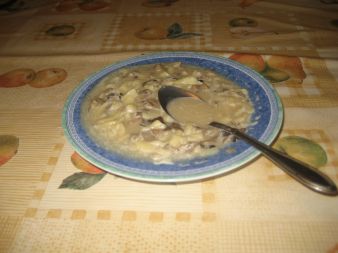 Zupa grzybowa z boczniaków.